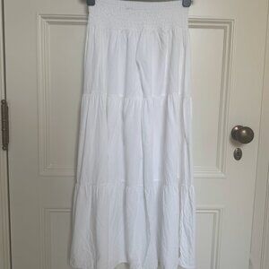 Subdued White Maxi Skirt size small